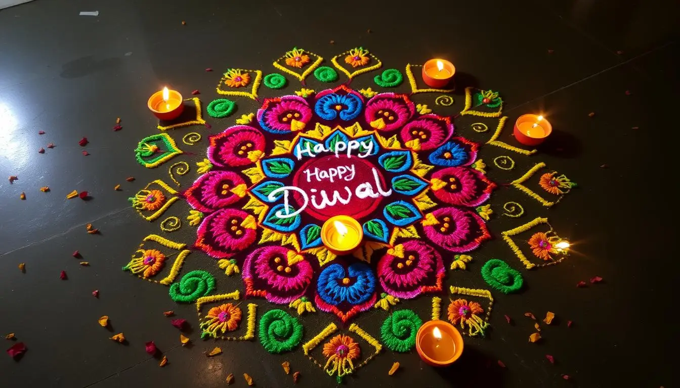 rangoli design for diwali